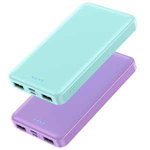 Amazon.com: [2 Pack] Portable Charger Power Bank 10000mAh